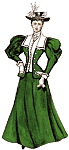 Sloan in Victorian Dress