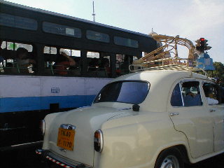 Bus and taxi