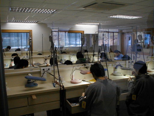 Skilled workers in training