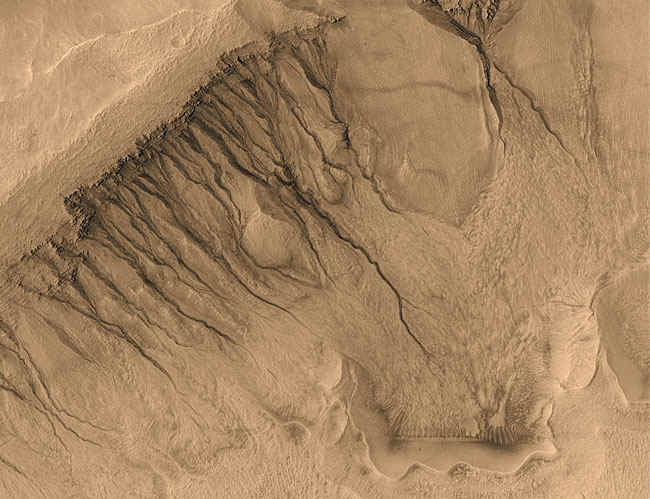Gullies of Planet Mars