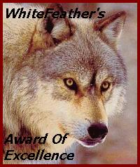 WhiteFeathers Award of Excellence.  August 2002