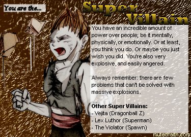 I'm a Super Villian!