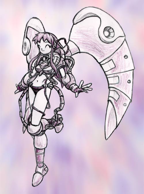Cyborg girl Kakeru, full size
