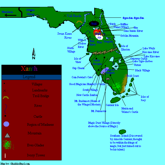 Map of Xanth 3