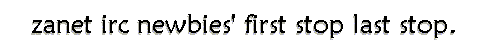 zanet irc newbies' warning site