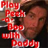 play peek-a-boo with daddy
