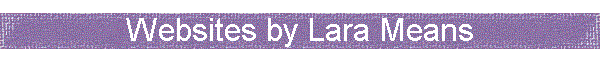 Websites by Lara Means
