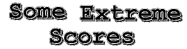 Some Extreme Scores
