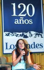 Soledad dialog con su pblico y realiz anuncios en Los Andes