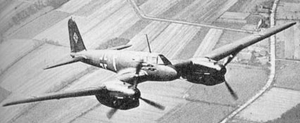 Fw 187V-1 three-side view