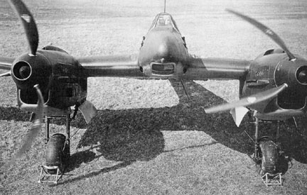Fw 187, impressive front view, isn't it? Look at the propellers!