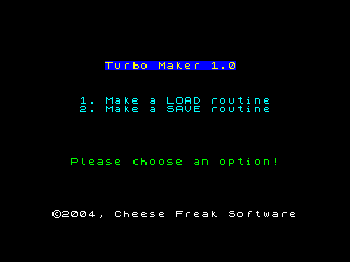 ... and the main menu!