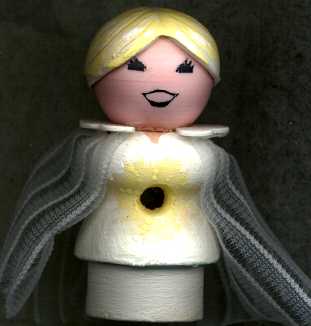 ...drilled a hole through her torso and clear into my thumb.