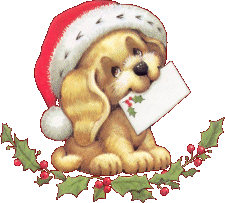 pup with a letter
