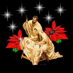 Jesus, Mary & Joseph in the stable