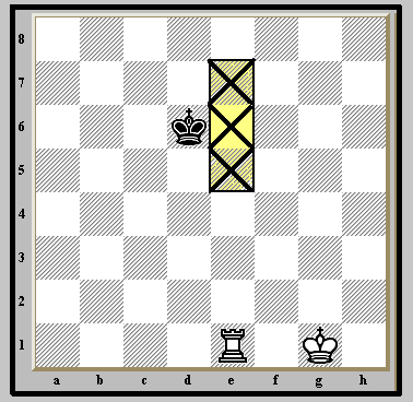  (The Black King thinks out loud ...) "One step to the right, [e-file] and I'm history!"  
