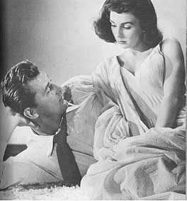 Robert Mitchum and Jean Simmons