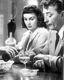 Jean Simmons and Robert Mitchum