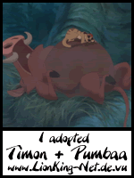 I Adopted Timon + Pumbaa!