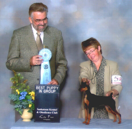 Best Puppy In Group #1 with Judge James Reynolds