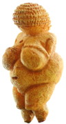 The ‘Venus of Willendorf’ figurine from central Europe, approximately 25,000 years old.