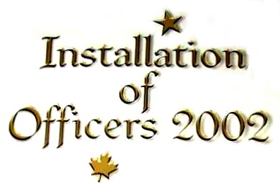 Installation of Officers