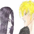 Very nice profile of Leon here!  Is it just me, or is D staring at Leon's mouth?! hehe ^_^
