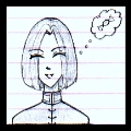A simple doodle i did on one of my many notebooks.  I think it's kind of cute! ^_^