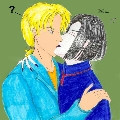 Leon looks a little dazed, but D sure doesn't!! ^_^