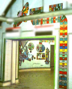 london underground tube mosaics