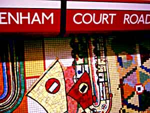 london underground tube mosaics