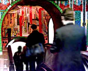 london underground tube mosaics