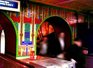 london underground tube mosaics
