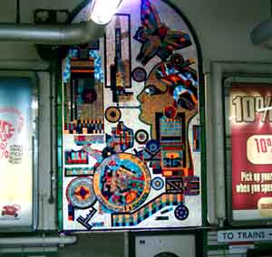 london underground tube mosaics
