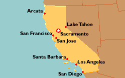 map of california