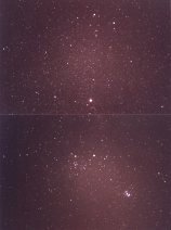 Jupiter in den Zwillingen und Saturn mit Hyaden und Plejaden