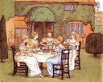 "Tea Party" by Kate Greenaway