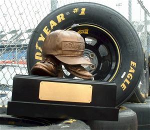 Dave Marcis Statue presented in Feb 2002