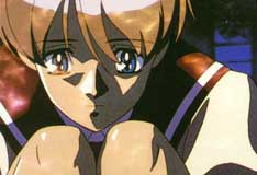 Hitomi, the main character of Escaflowne. She's kinda annoying with all her visions and fainting, but I suppose that can't be helped. I think she's one of the best female leads in anime. She's not always getting saved by the guy she likes (instead it's the other way around), and she's a sporty kind of gal. I can't wait to see the suicidal side of her in the movie.