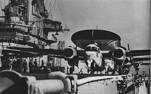 grumman E-1 Tracer Launching from Carrier