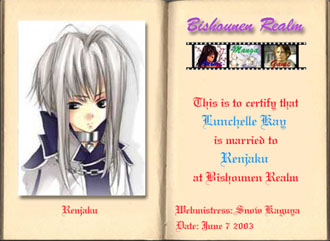 My darling Bishie, RENJAKU! ::glomps Renjaku::
