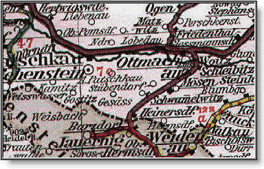 Karte von 1900