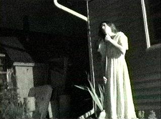 Eleanor Rigby sweeping the rice 
from the steps where her wedding has been.
