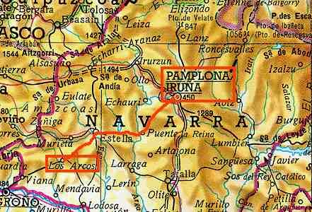 Mapa de la 1� Etapa.