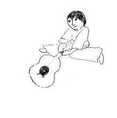 Little Pete, smashing his guitar! Thanks to Oxy's Messy Closet.