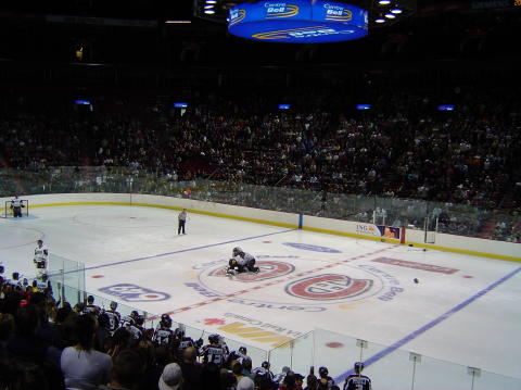 I went to a boxing match and a hockey game broke out