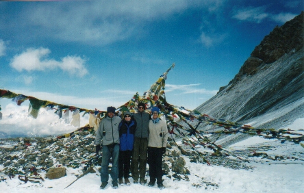 On top of the pass