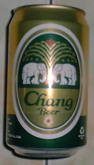 18. Chang Beer - The same name as can be seen above # 6 but this Chang Beer is brewed and canned in Malaysia by Carlsberg Brewery of Malaysia. The alcohol content also differes. The Thailand can consistes of 6%, whereas the Malaysian can consists of 5%. Also note the Thai writting on the Thani can and for the Malaysian can there is no Thai wording.