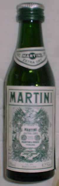 10. Martini Extra Dry 50 ml 18% liqueur.
