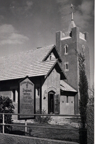 the south view, notice tent
